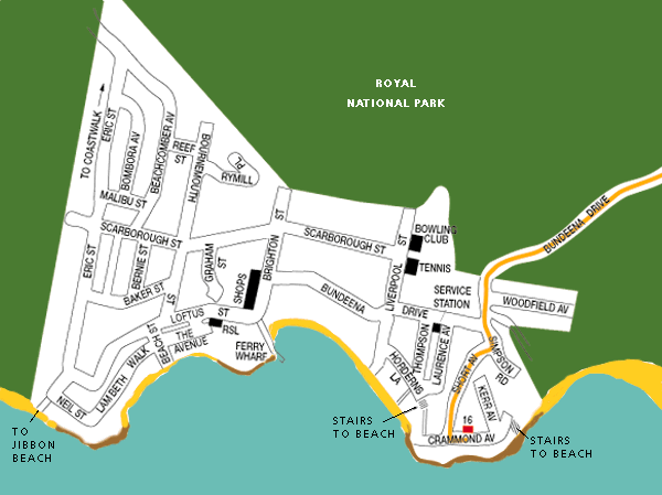 Bundeena map